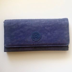 Kipling Teddi Snap Wallet periwinkle purple blue